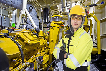 Image showing engine room engineer