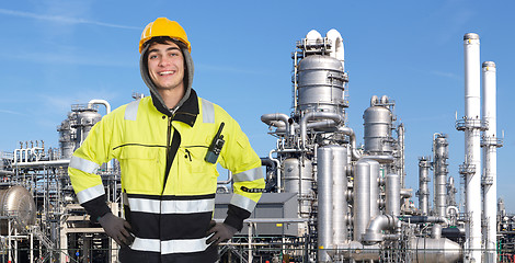 Image showing Confident petrochemical engineer