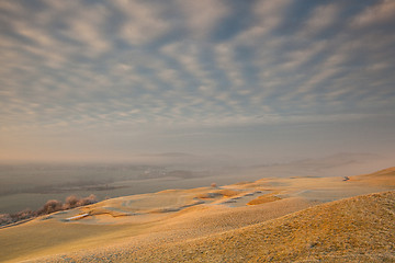 Image showing On the golf gourse in the morning