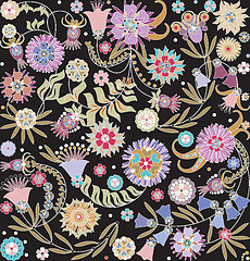 Image showing floral design seamless 