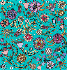 Image showing floral design seamless