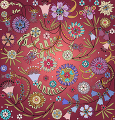 Image showing floral design seamless