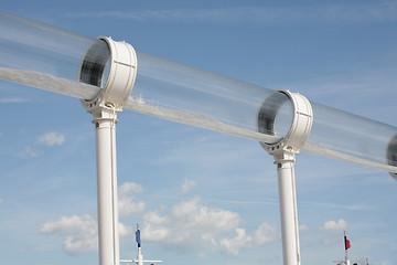 Image showing Long huge water pipes.