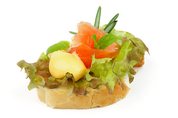 Image showing Smoked Salmon Appetizer