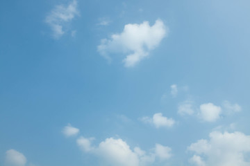 Image showing Clouds in the blue sky 