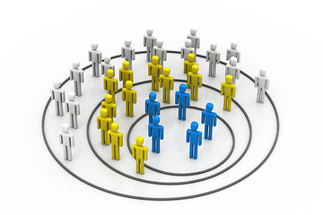 Image showing Business organisation concept	