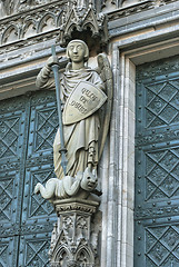 Image showing Cologne Cathedral Statue