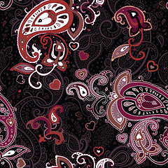 Image showing Vintage Paisley pattern