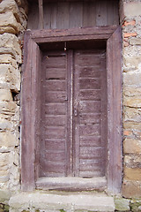 Image showing Old vintage door