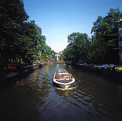 Image showing Amsterdam canal, Netherlands