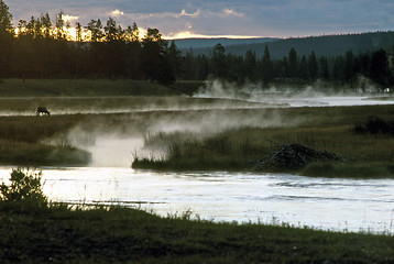 Image showing Dawn at Madison River