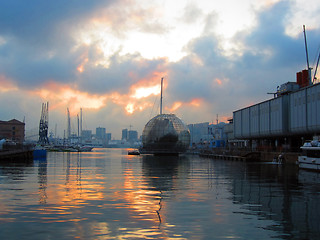 Image showing Harbor, Genoa, Italy