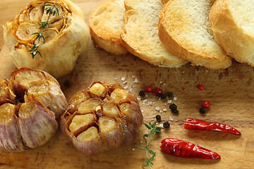 Image showing Roasted garlic.