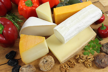 Image showing Cheese board