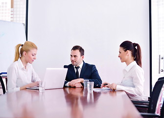 Image showing business people in a meeting at office