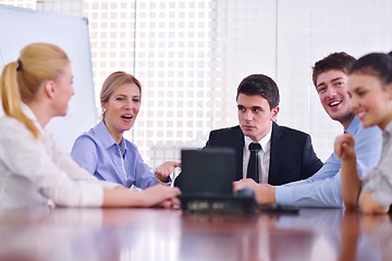 Image showing business people in a video meeting