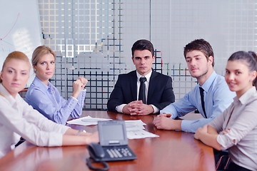 Image showing business people in a meeting at office