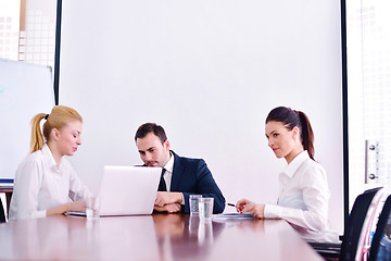 Image showing business people in a meeting at office