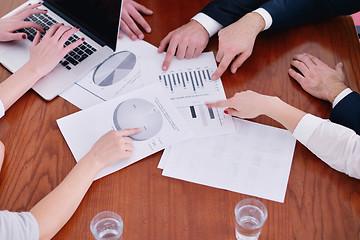 Image showing business people in a meeting at office