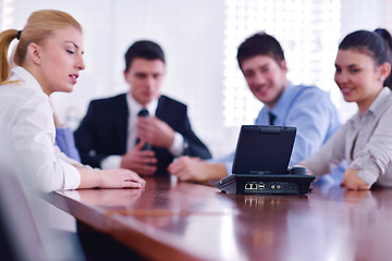 Image showing business people in a video meeting