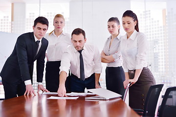 Image showing business people in a meeting at office