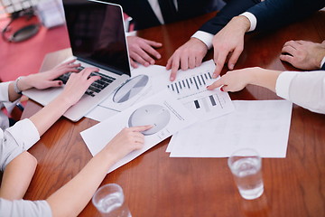 Image showing business people in a meeting at office