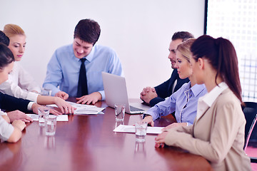 Image showing business people in a meeting at office