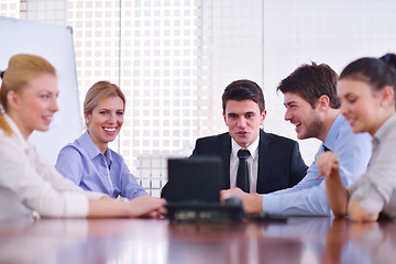 Image showing business people in a video meeting