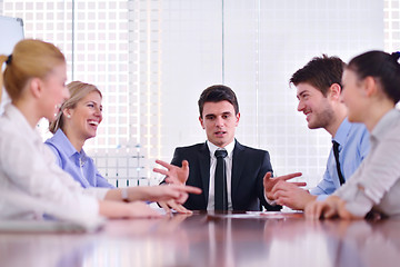 Image showing business people in a meeting at office