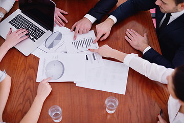 Image showing business people in a meeting at office