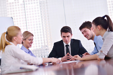 Image showing business people in a meeting at office