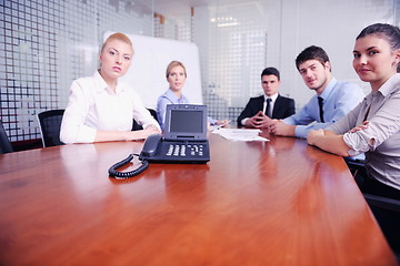 Image showing business people in a video meeting