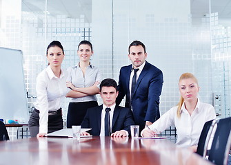 Image showing business people in a meeting at office