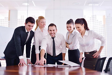 Image showing business people in a meeting at office