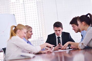 Image showing business people in a meeting at office