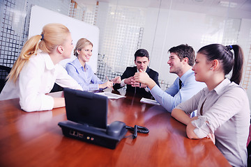 Image showing business people in a video meeting