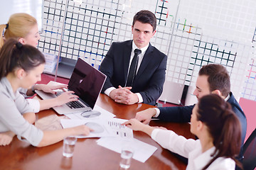 Image showing business people in a meeting at office