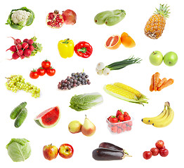 Image showing freshs fruit andvegetables