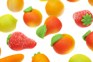 Image showing Sweets marzipan. In the form of fruit