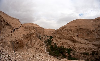 Image showing Saint George monastery in judean desert