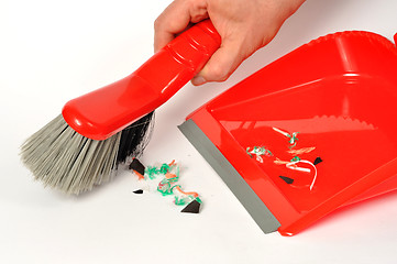 Image showing Brush and Dustpan