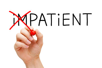 Image showing Patient not Impatient