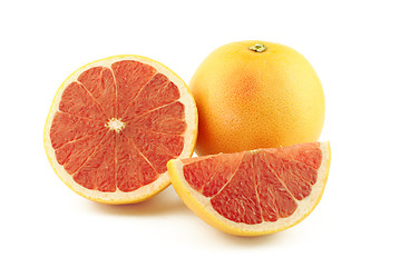 Image showing Grapefruit, half and slice