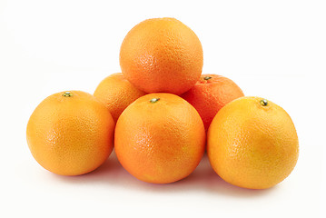 Image showing Group of mandarins