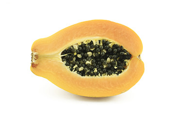 Image showing Half of papaya