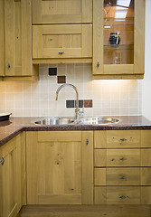 Image showing Wooden Kitchen