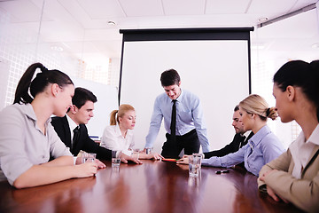 Image showing business people in a meeting at office