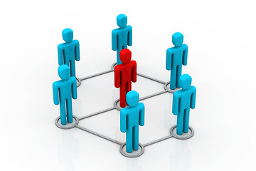Image showing Social network people