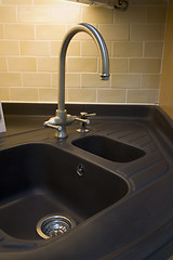 Image showing Dark Modern Sink