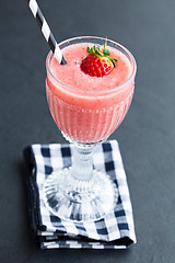 Image showing Strawberry smoothie